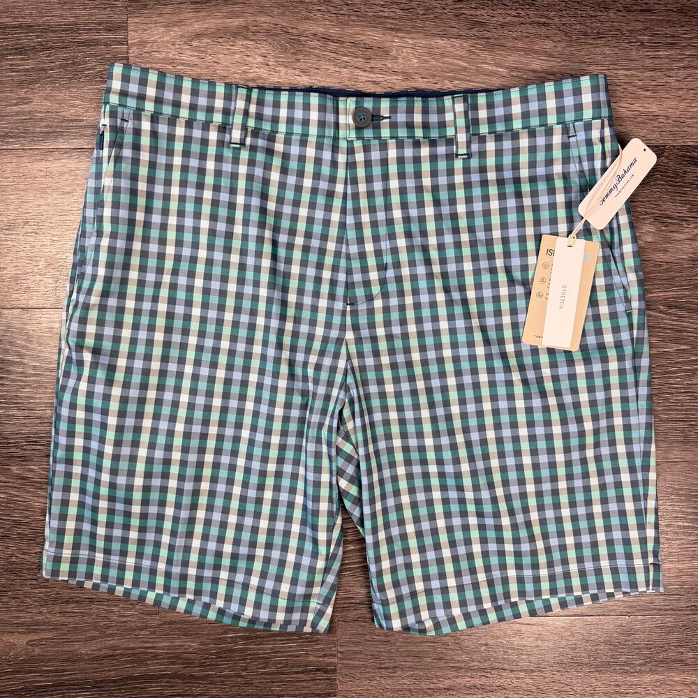 Tommy Bahama Barbados Pro Clubhouse Check 9" Inseam Men's Size 35 Golf ST890122